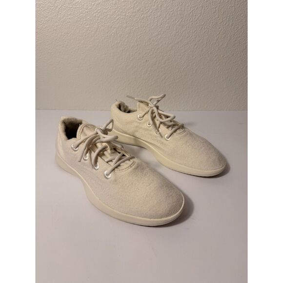 Allbirds Wool Runner Natural White Merino Sneakers Men’s Size 12 - Picture 1 of 7